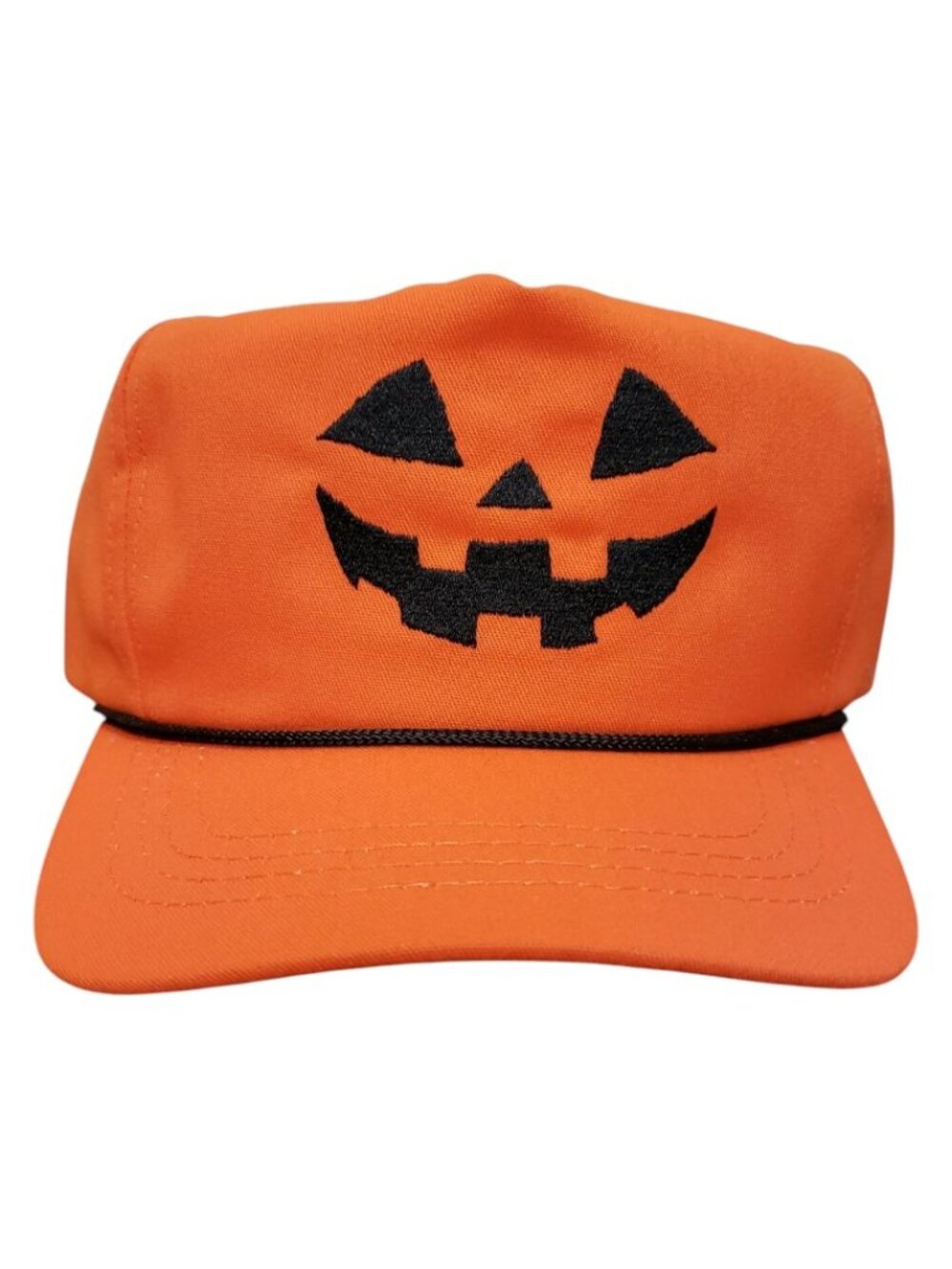 Trump Jack O'Lantern Snapback Rope Hat Orange/Black